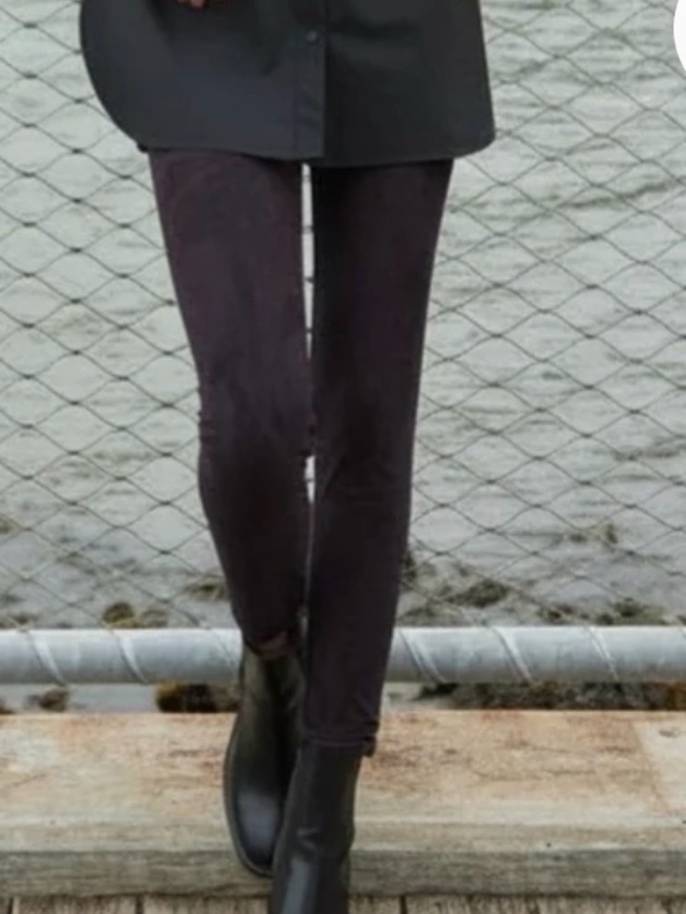 Lysse Black Suede Leggings